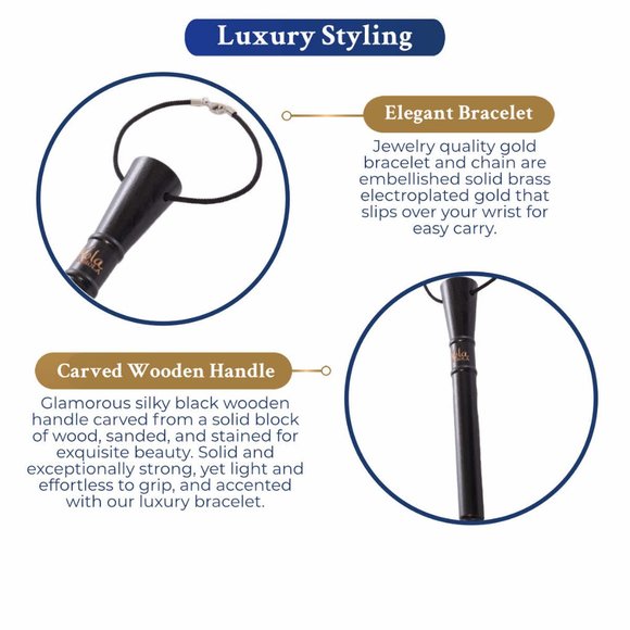 Nola Fabiola Light and Dark Blue Parasol - Picture 4 of 11